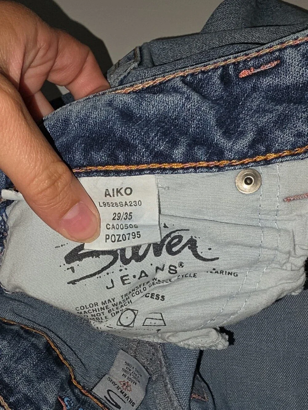 Silver Jeans light blue flare denim jeans